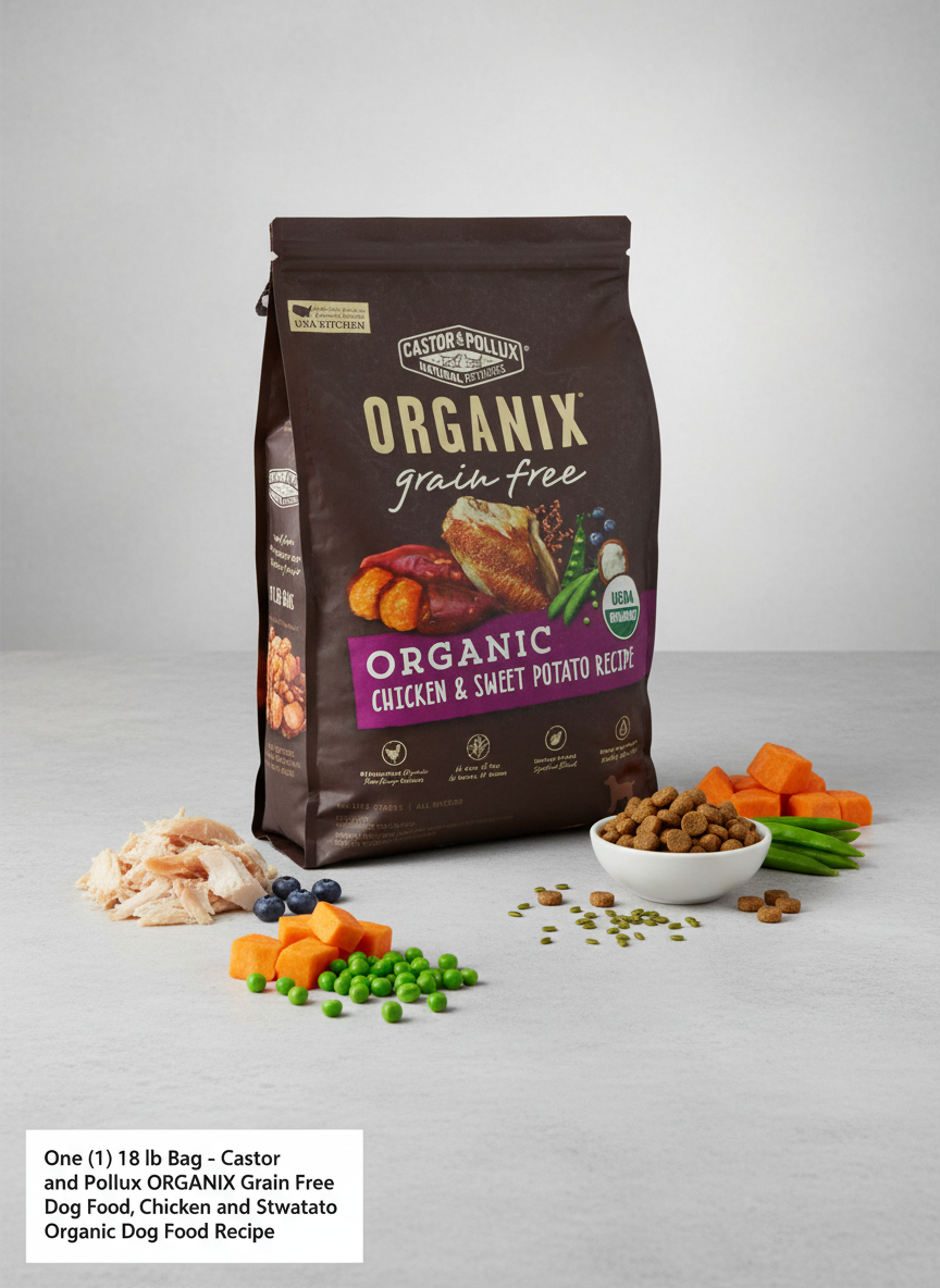 Castor & Pollux ORGANIX Grain Free Chicken & Sweet Potato Dog Food - 18 lb.
