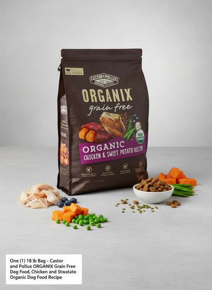 Castor & Pollux ORGANIX Grain Free Chicken & Sweet Potato Dog Food - 18 lb.