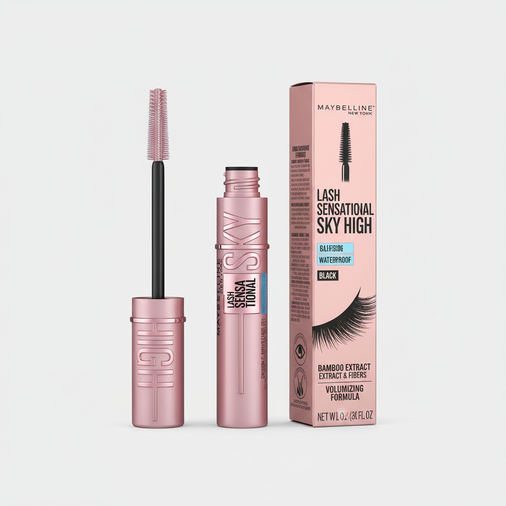 Maybelline Sky High Waterproof Mascara - Black, Volumizing & Lengthening