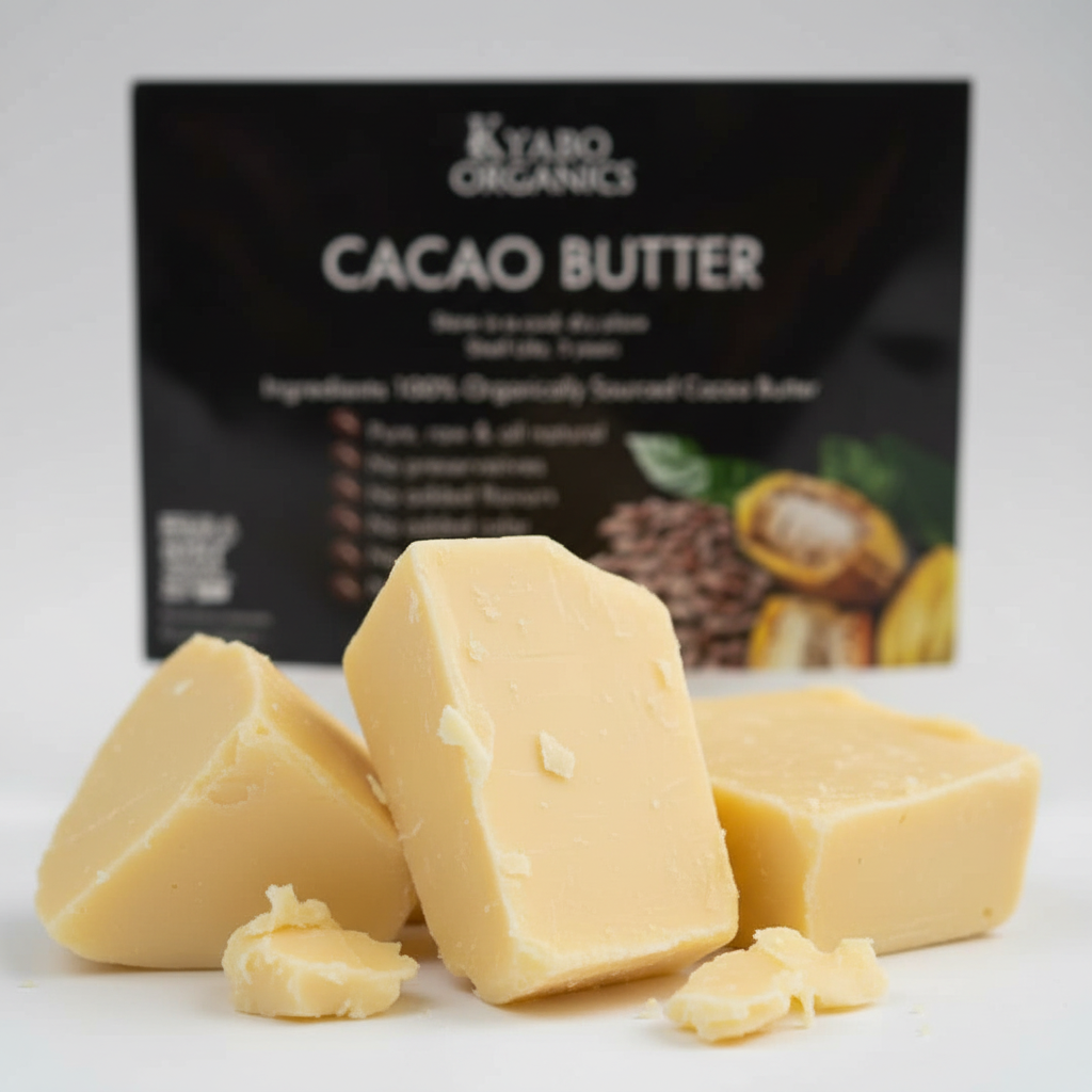 Kyabo Cocoa Butter - 3lb - Food Grade / Organic Cacao - DIY Balm, Cream & Crafts