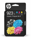 HP 923 Ink Cartridge 4-Pack - Black, Cyan, Magenta, Yellow - OfficeJet 8120/8130 - Instant Ink