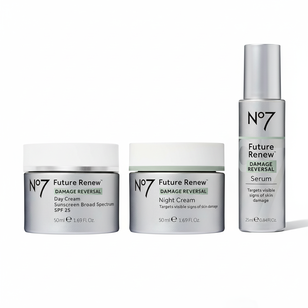 No7 Future Renew Anti-Aging Set: Serum, Day Cream SPF25 & Night Cream