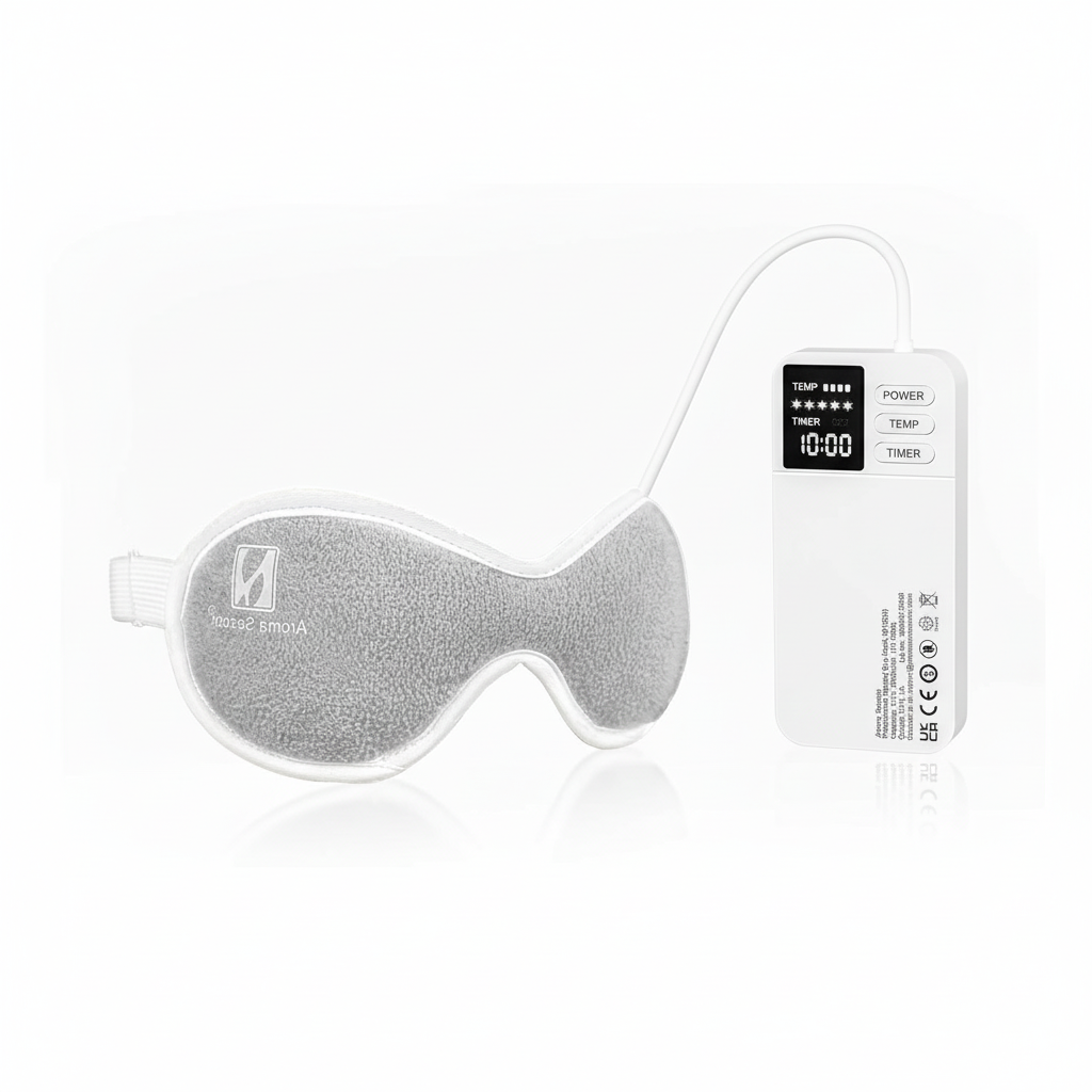 Aroma Season Heated Eye Mask: Dry Eye, Stye Relief / Rechargeable / Vibrating