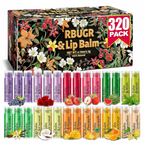 Lip Balm Bulk: 320 Natural Moisturizing Organic Flavors 4.2g