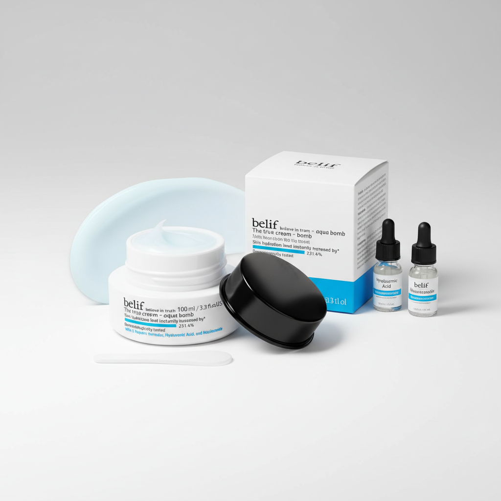 belif Aqua Bomb: Gel Moisturizer - Hyaluronic Acid & Niacinamide, 3.3 fl oz