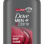 Dove Men+Care Deep Clean Body Wash 3-Pack, Exfoliating, 30oz