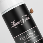 Loving Tan Platinum 2HR Express Dark Self Tanner Mousse - Streak-Free, 6.7oz