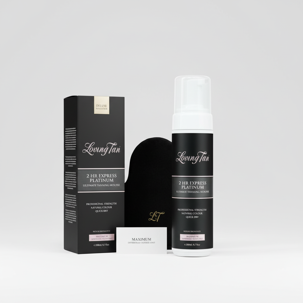 Loving Tan Platinum 2HR Express Dark Self Tanner Mousse - Streak-Free, 6.7oz