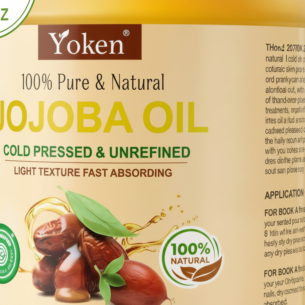 Jojoba Oil: 1 Gal (128oz) Pure Cold Pressed Unrefined Golden Virgin - Hair, Skin & Body