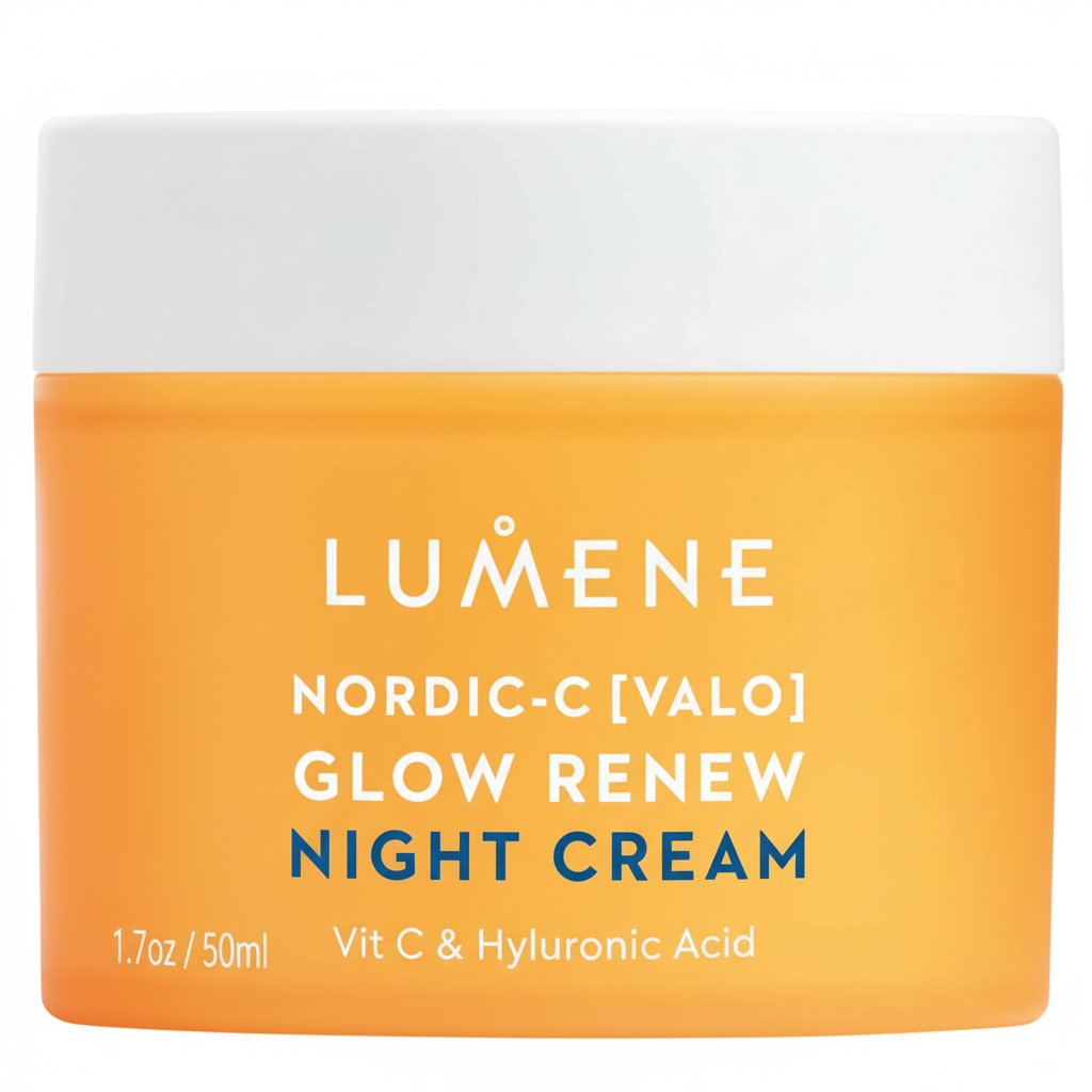 Lumene Valo Night Cream - Glow Renew / Vit C & Hyaluronic Acid / 1.7oz