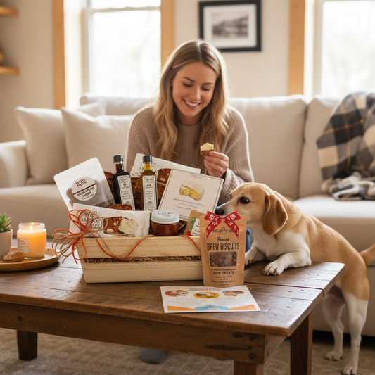 Lucca the Napa Dog Gift Basket: Human & Dog Treats for All Occasions