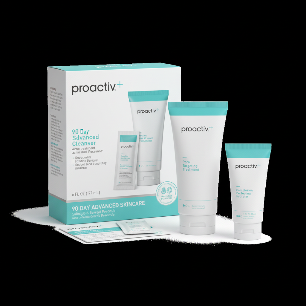 Proactiv+ Acne Treatment Kit: 90 Day, Advanced Skincare, Salicylic & Benzoyl Peroxide