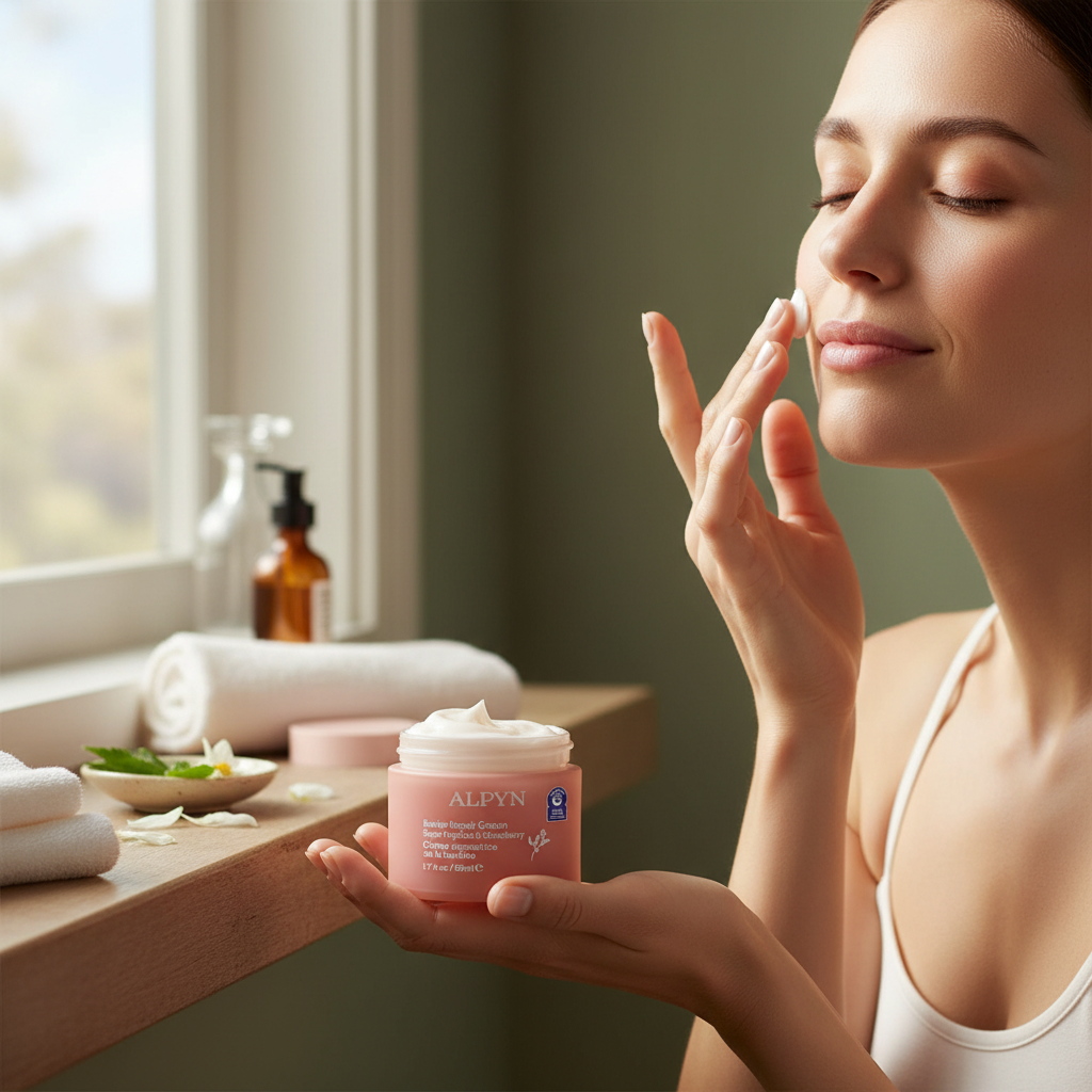 Alpyn Beauty Peptide & Ghostberry Cream 1.7oz/50ml | Eczema, Barrier Repair