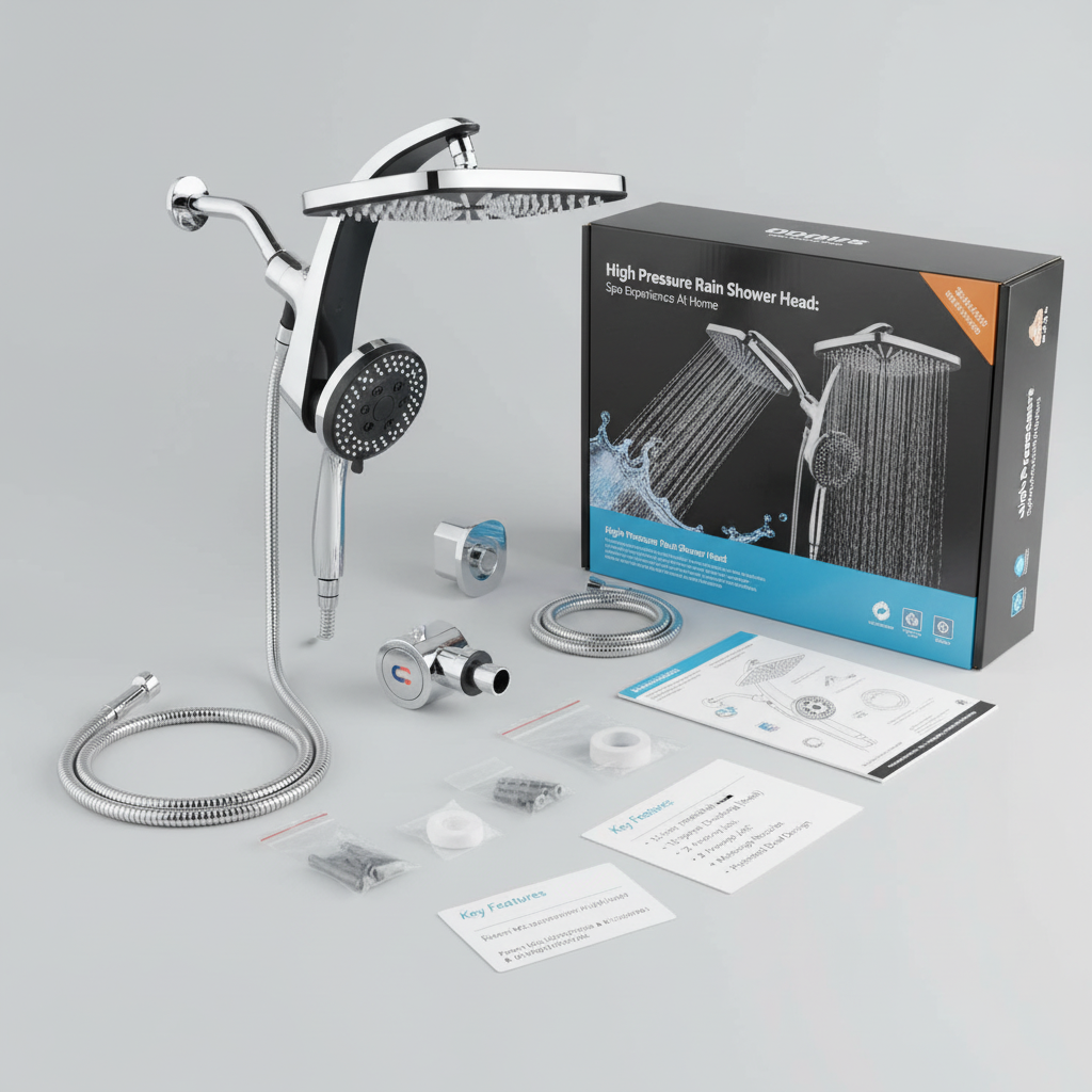 Rain Shower Head: High Pressure Handheld & Fixed Combo