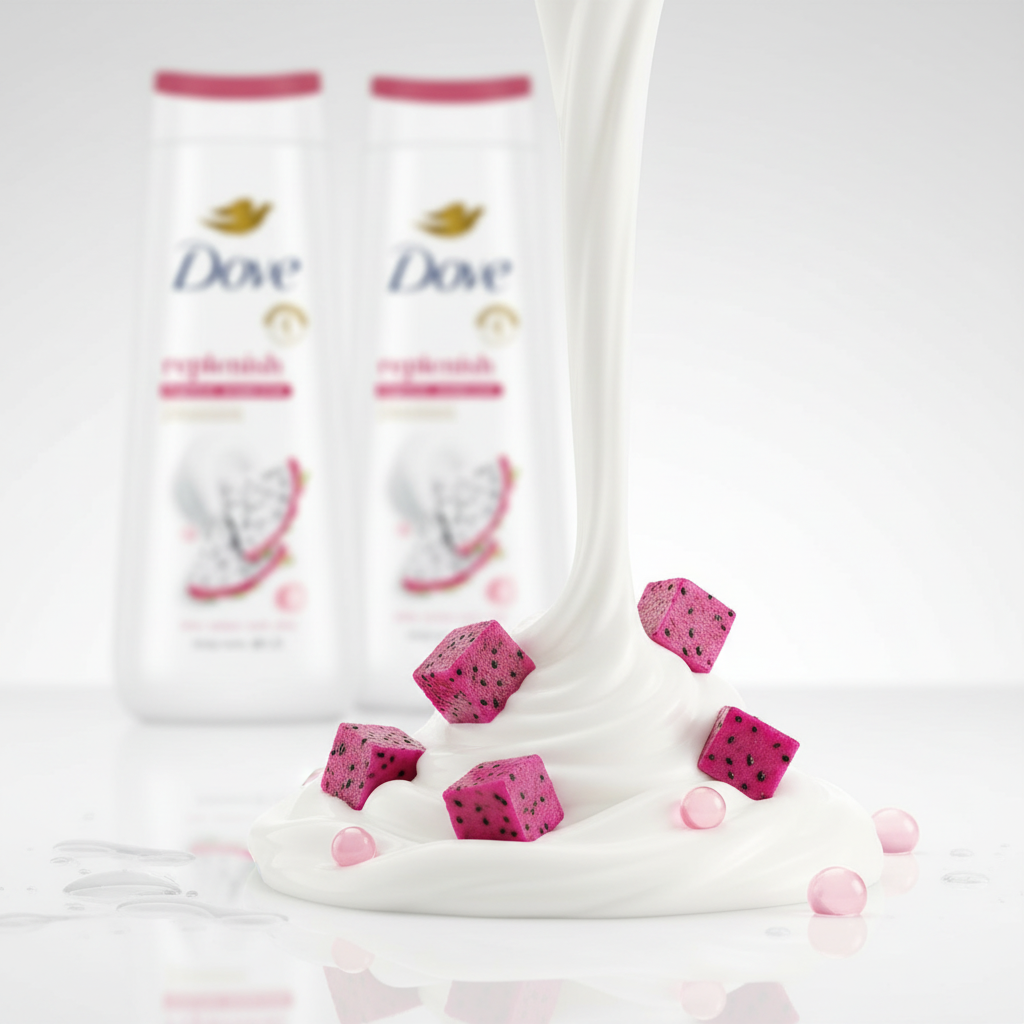 Dove Body Wash 4-Pack: Dragon Fruit & Coconut. Sulfate-Free