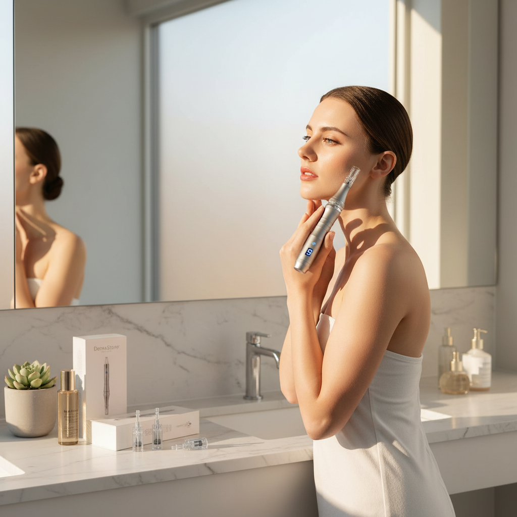 DermaStamp: 0.25mm Microneedling Stamp Pen - Derma Roller Alternative