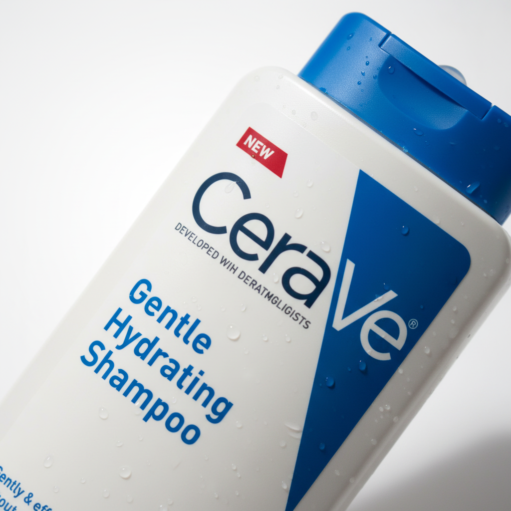CeraVe Gentle Hydrating Shampoo 12oz: Ceramides, Niacinamide, Hyaluronic Acid, Sulfate-Free, All Hair Types