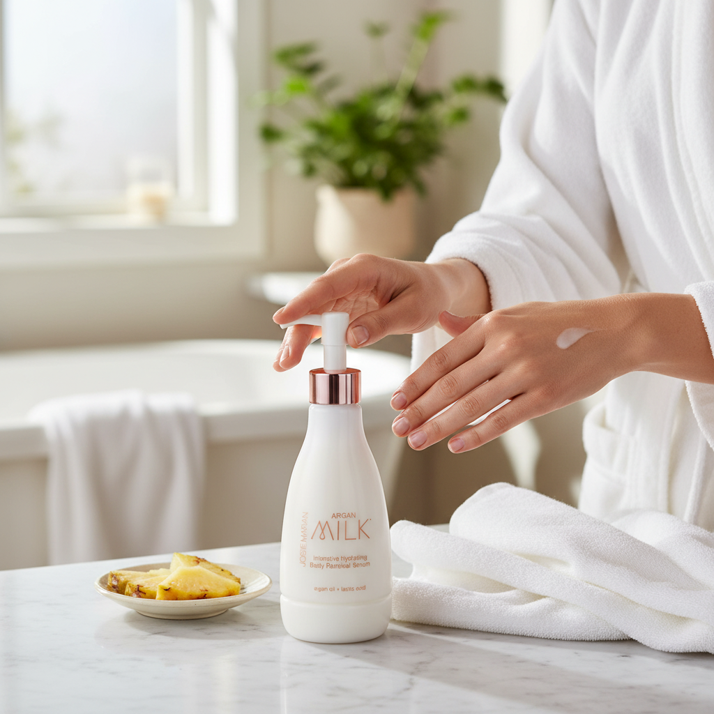 Josie Maran Argan Milk Body Serum - Hydrating & Exfoliating (13.4 oz)