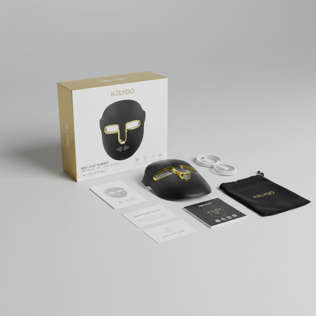 Red Light Face Mask - LED Therapy / Anti-Aging / Blemish