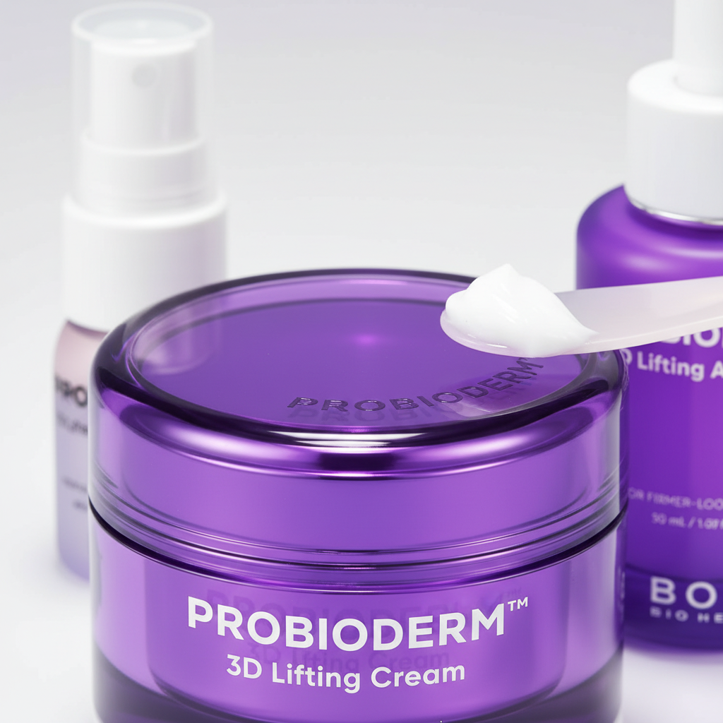 BIOHEAL BOH Probioderm Lifting Set: Anti-Aging Moisturizer, Serum & Spray / K-Beauty Hydration
