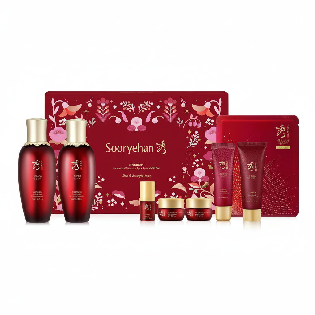 Sooryehan Hyobidam Set (14oz) / Anti-Aging Korean Skincare / Toner, Cream & More