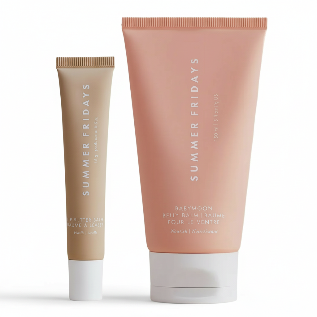 Summer Fridays Lip Butter Balm & Belly Balm Set - Hydrating Lip & Body (2pc)