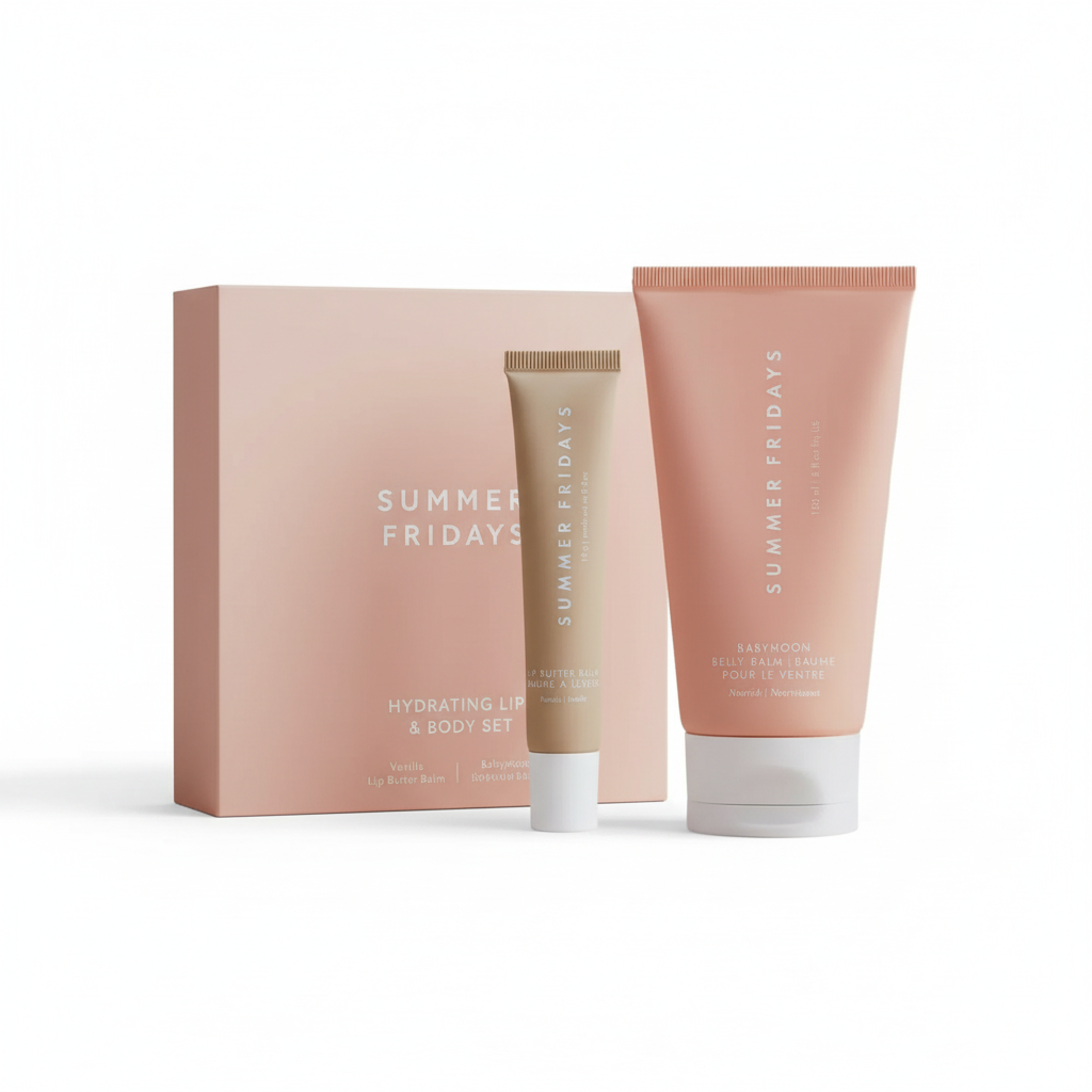 Summer Fridays Lip Butter Balm & Belly Balm Set - Hydrating Lip & Body (2pc)
