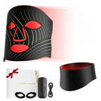 Red Light Face Mask/Neck - LED Therapy, Rechargeable, Timer