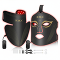 Red Light Therapy Mask, 5-Level LED 630/850nm, Face & Neck