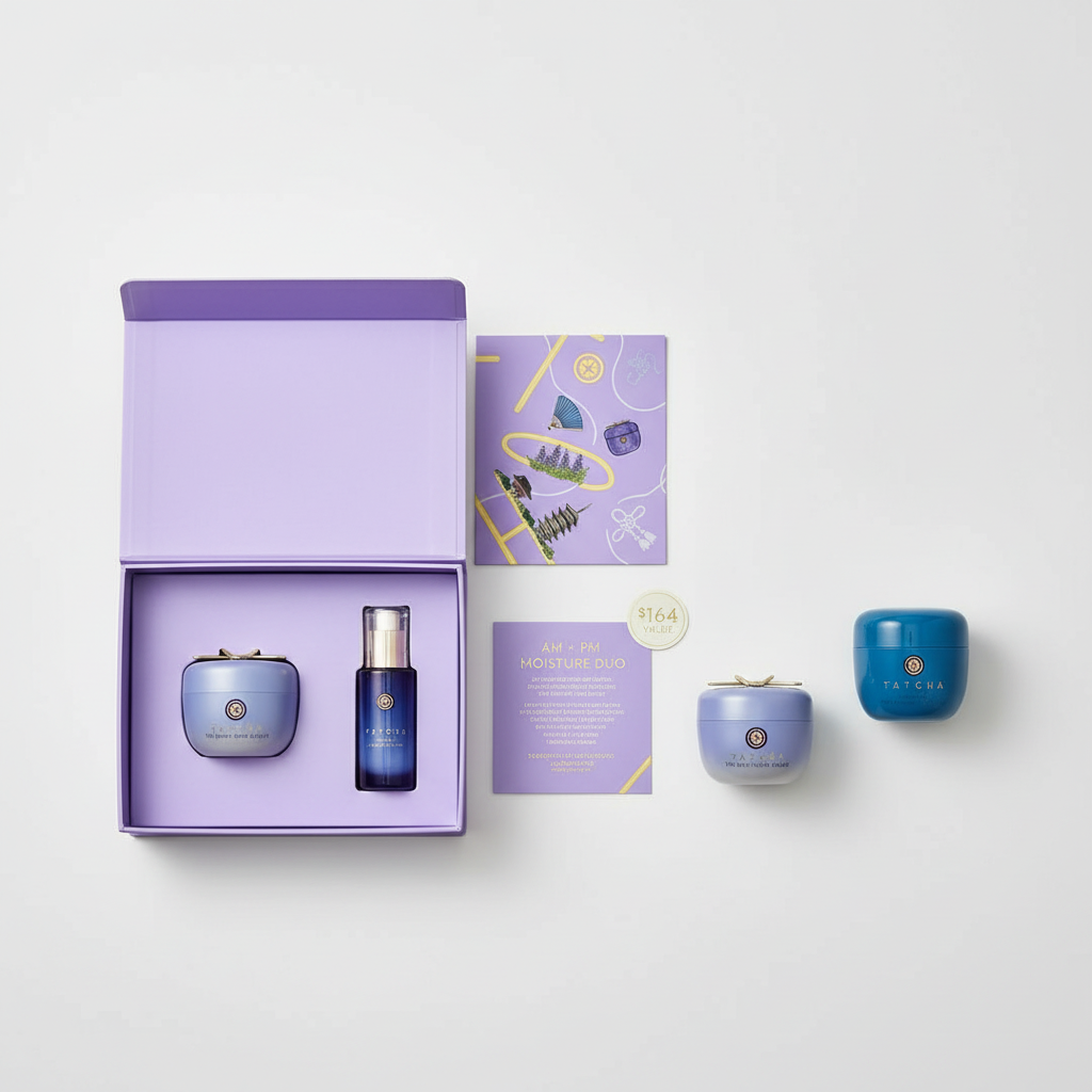 TATCHA Dewy Skin Cream & Indigo Serum Set - AM/PM Moisture Duo ($164 Value)