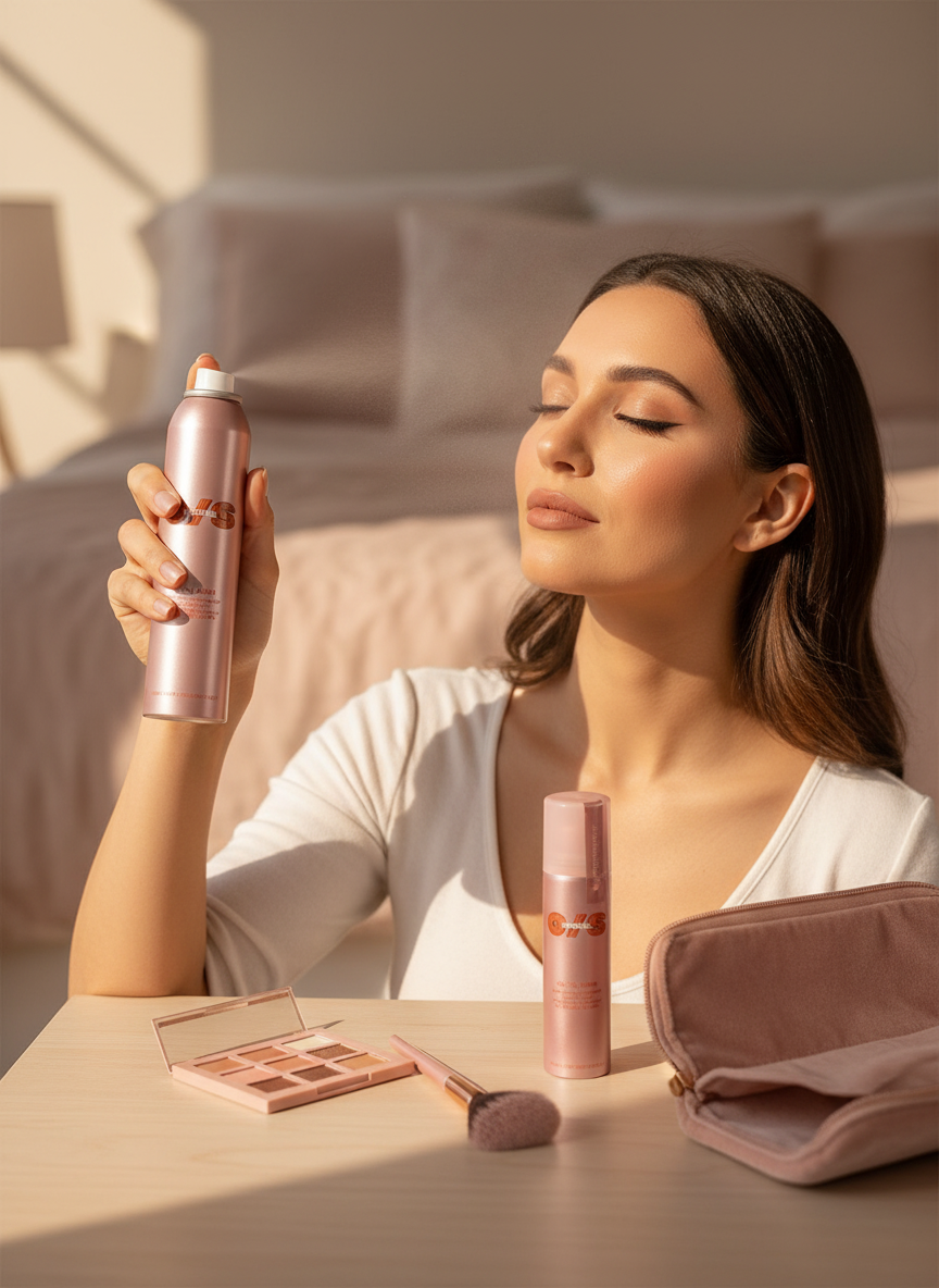 On 'Til Dawn Setting Spray Duo: Waterproof Mattifying - Full & Travel Size