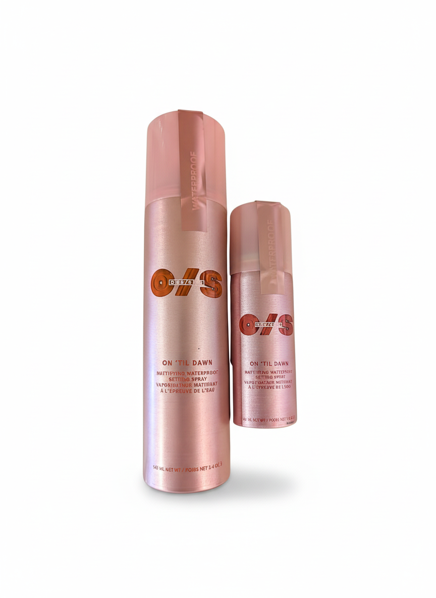 On 'Til Dawn Setting Spray Duo: Waterproof Mattifying - Full & Travel Size