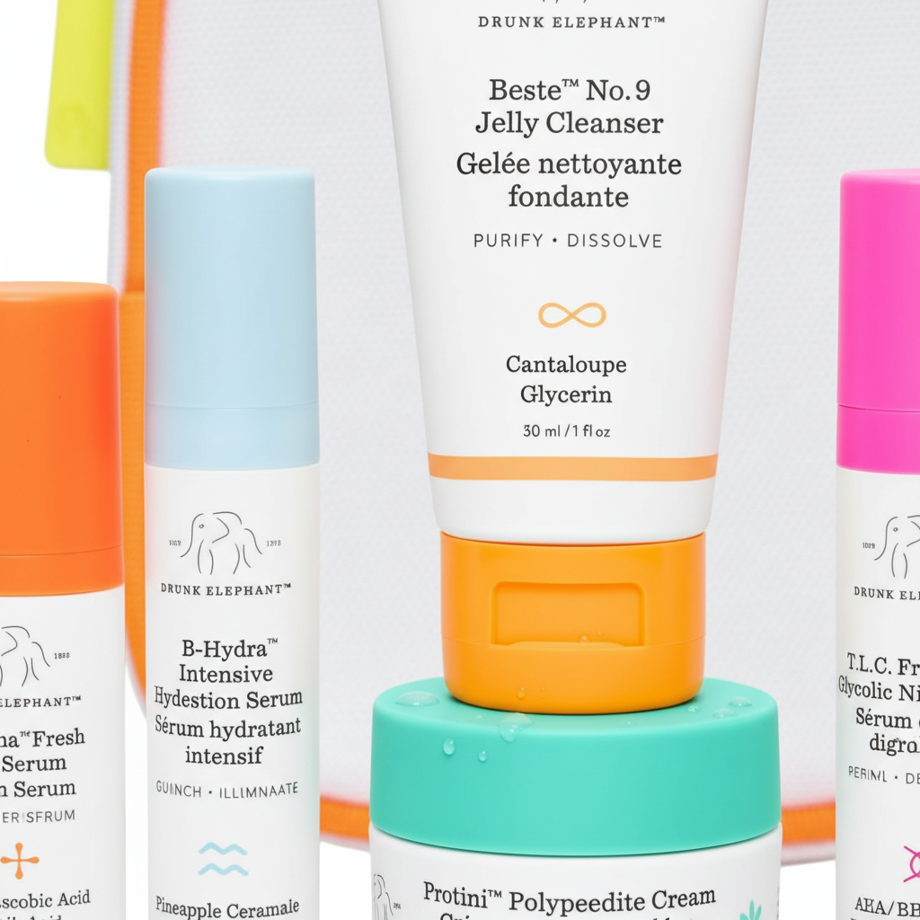 Drunk Elephant Littles Kit: Travel Skincare / AM & PM Essentials