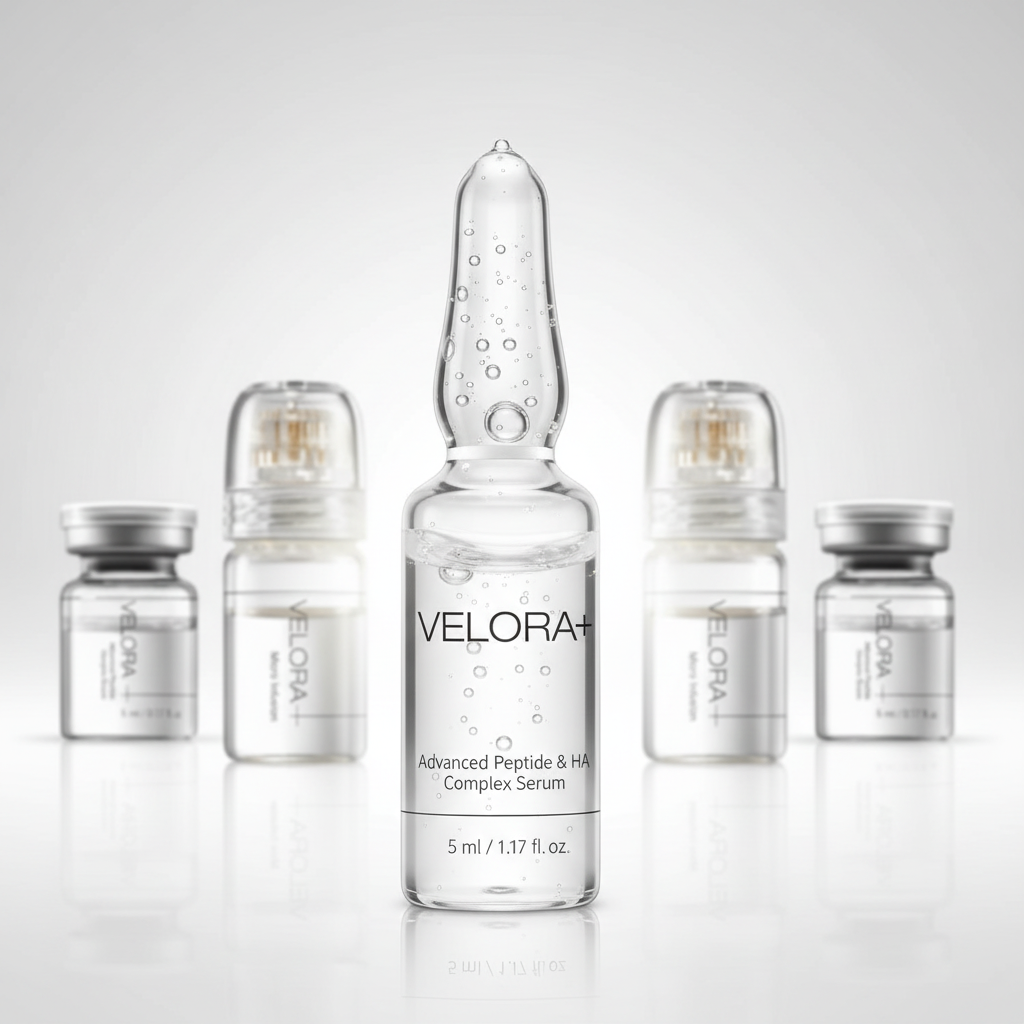 VELORA Micro Infusion Set: Peptide & HA Serum / 0.25mm Stamp / 1-Month