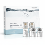 VELORA Micro Infusion Set: Peptide & HA Serum / 0.25mm Stamp / 1-Month