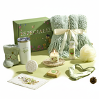 [Brand] Spa Gift Basket for Women - Blanket, Candle, Bath Salts & Tumbler - Self Care Gift Set