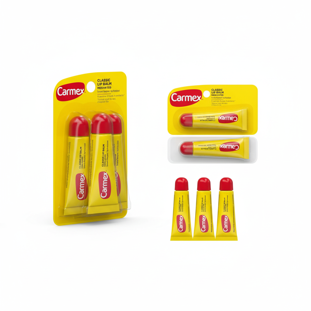 Carmex Lip Balm Tube 3-Pack