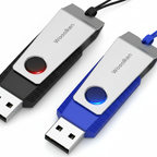 Wooolken 1GB USB 2.0 Flash Drive 2-Pack - Black & Blue